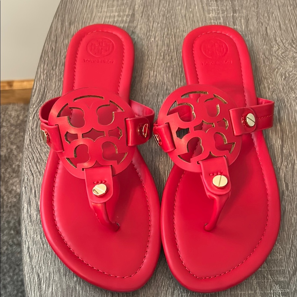 Tory Burch Vibrant Red Sandals